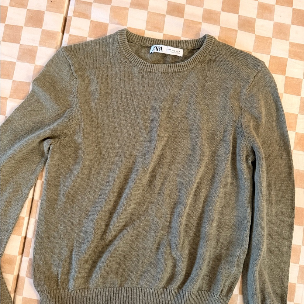 Zara Crewneck Sweater in Gray